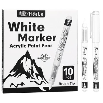 Guangna Black White Acrylic Markers 10-Pack