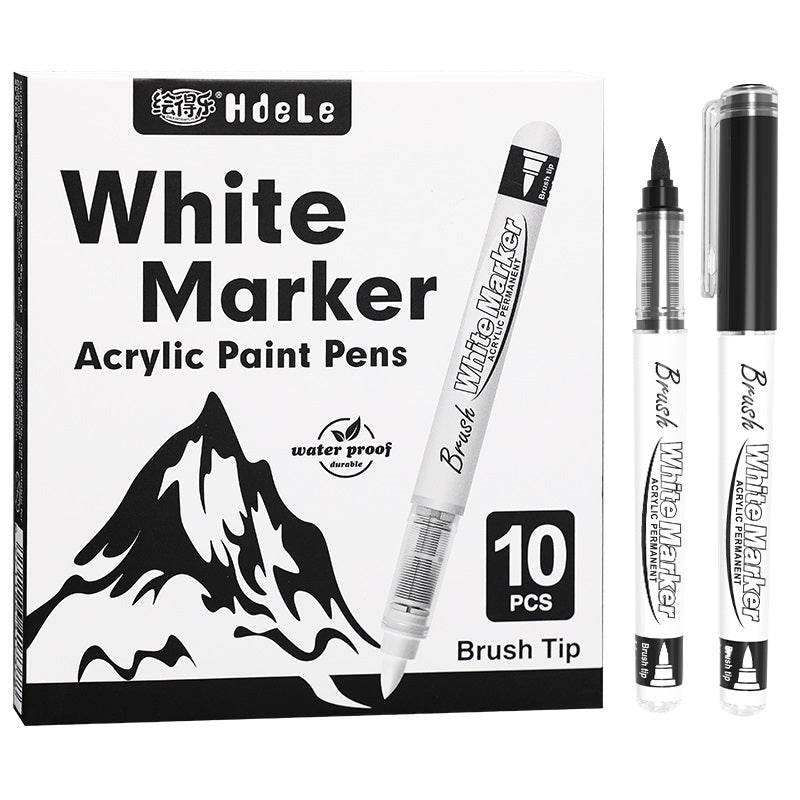 Guangna Black White Acrylic Markers 10-Pack