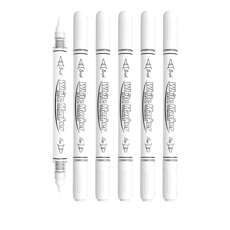 Transon Black White Acrylic Markers 12-Pack