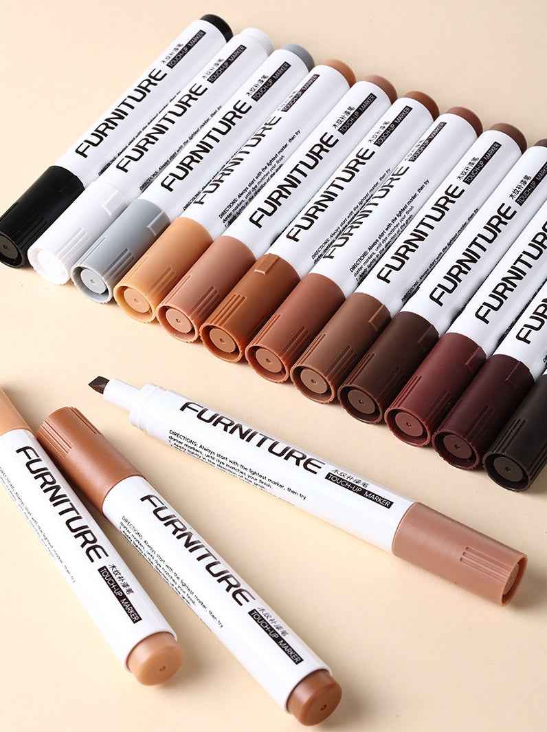 CYANSNAIL Furniture Touch Up Markers,12 Colors Wood Scratch Repair