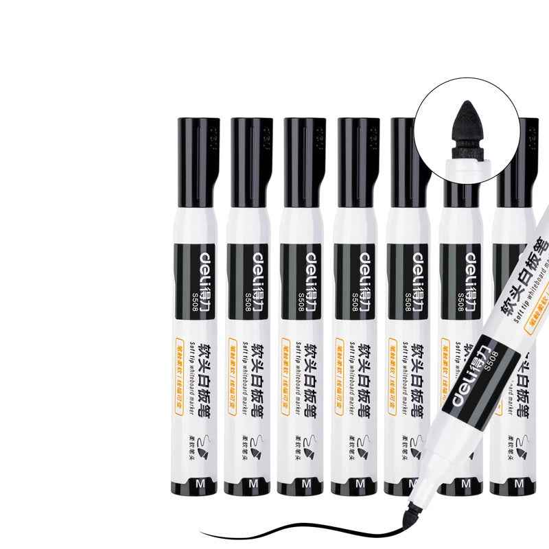 DELI Low Odor Dry Erase Marker,Soft Tip Whiteboard Marker,10 Count - TTpen