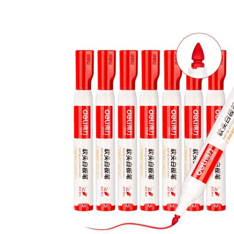 DELI Low Odor Dry Erase Marker,Soft Tip Whiteboard Marker,10 Count - TTpen