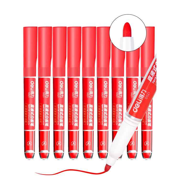 DELI Low Odor Dry Erase Marker,1.3mm Fine Tip Whiteboard Marker,10 Count - TTpen