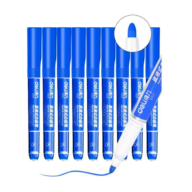 DELI Low Odor Dry Erase Marker,1.3mm Fine Tip Whiteboard Marker,10 Count - TTpen