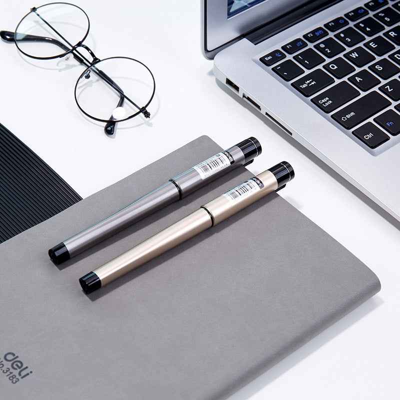 DELI S95 Gel Pen,Black Ink,Extra Fine 0.5mm,12 Pack,Writing Smooth - TTpen