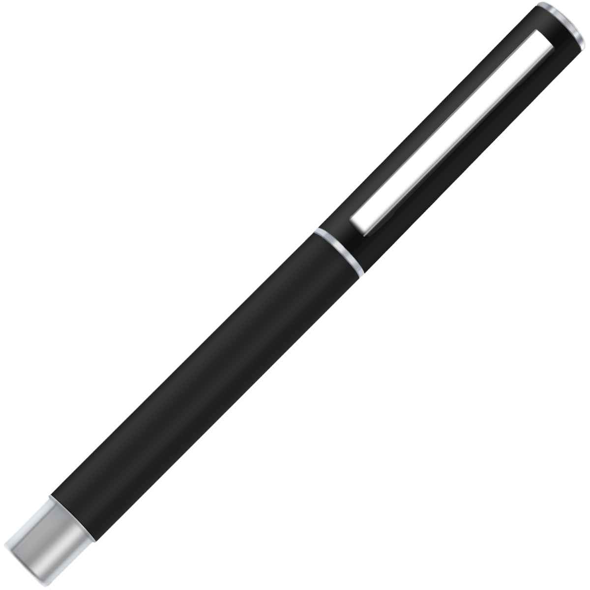 DELI S80 Gel Pen 0.5MM Fine Point,Black White Metal Body-2 Pack - TTpen