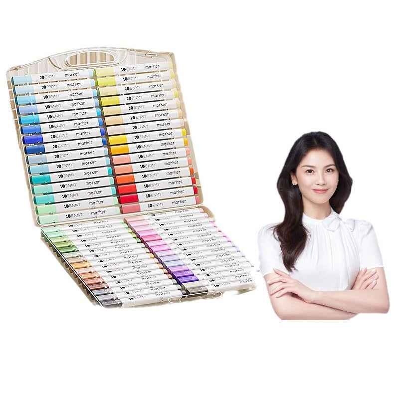 ENMY Acrylic Markers 38/48/80-Color Sets for Kids Drawing Coloring