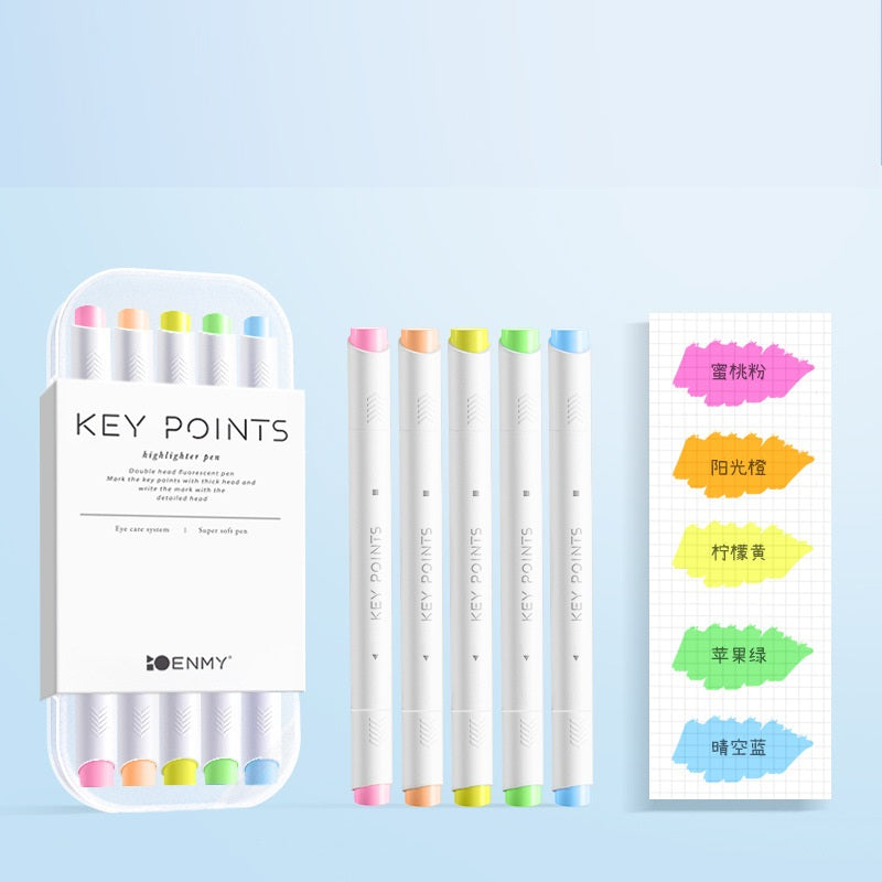 ENMY SXK1701 Dual-Tip Highlighters 10-Pack