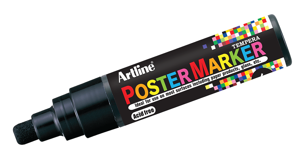 Artline EPP-6 Poster Markers 6mm 2-Pack