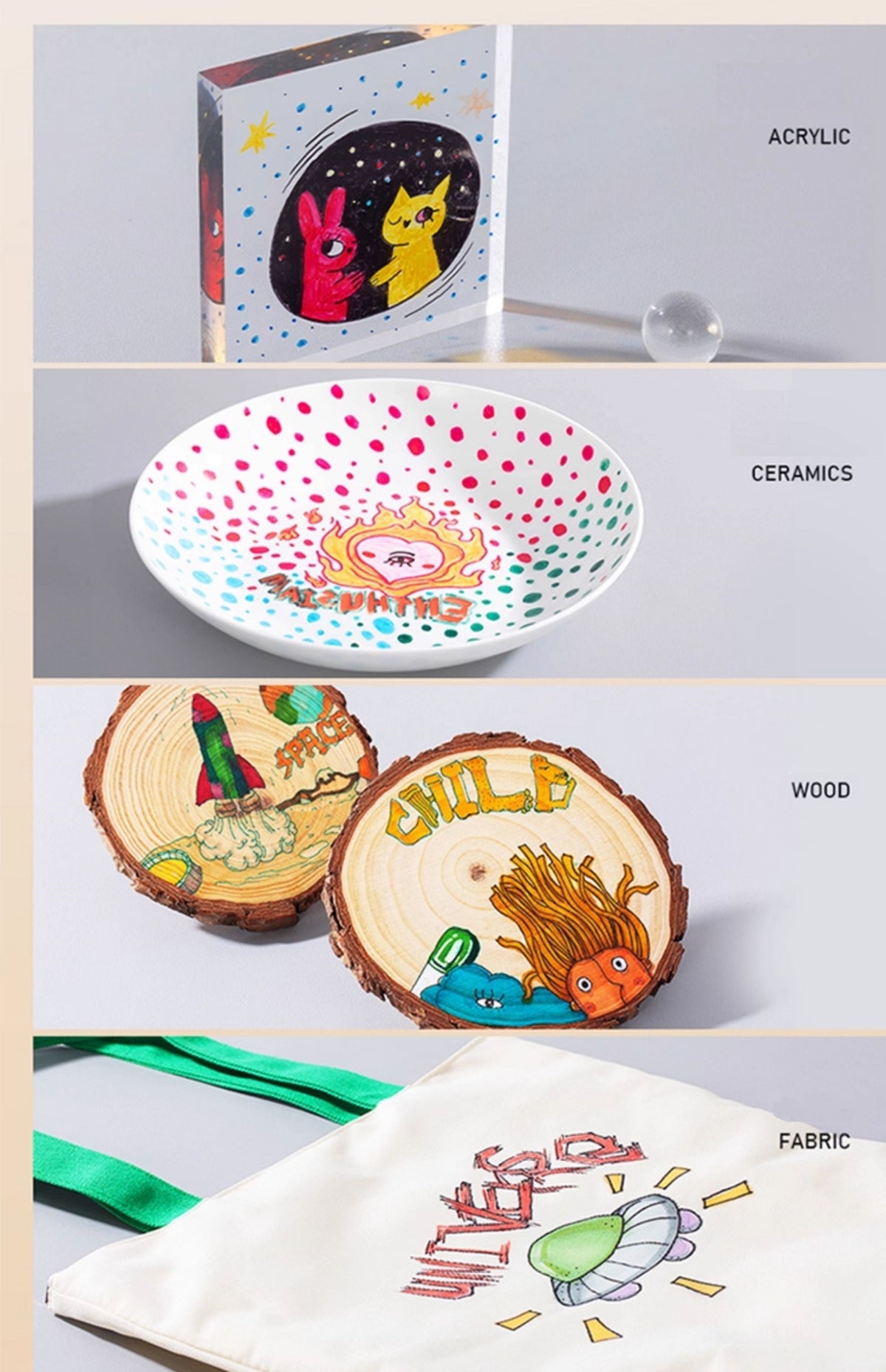 Faber-Castell Permanent Paint Markers Set
