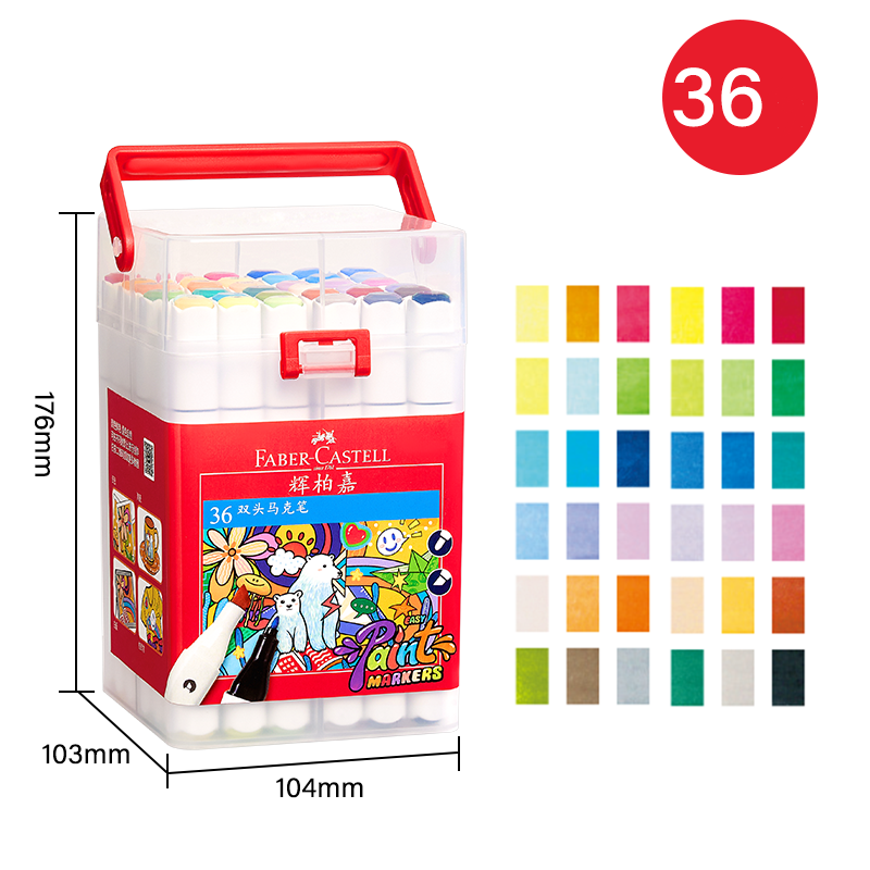 Faber-Castell Dual Tip Oil Markers Set