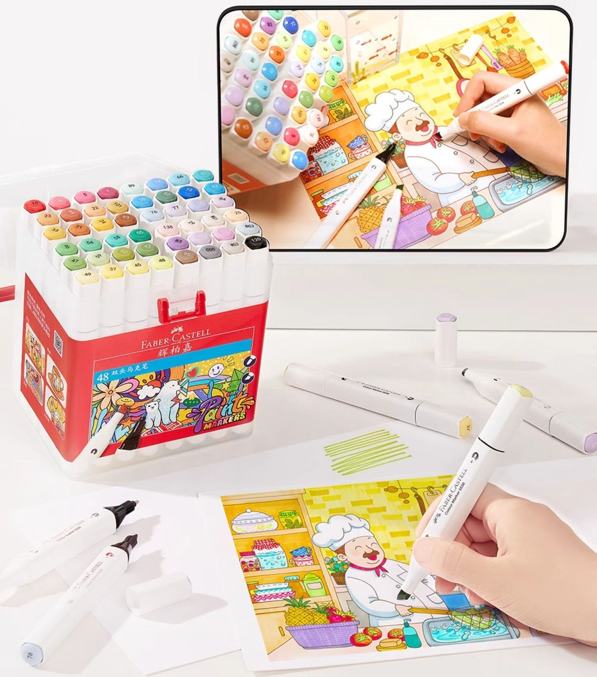 Faber-Castell Dual Tip Oil Markers Set