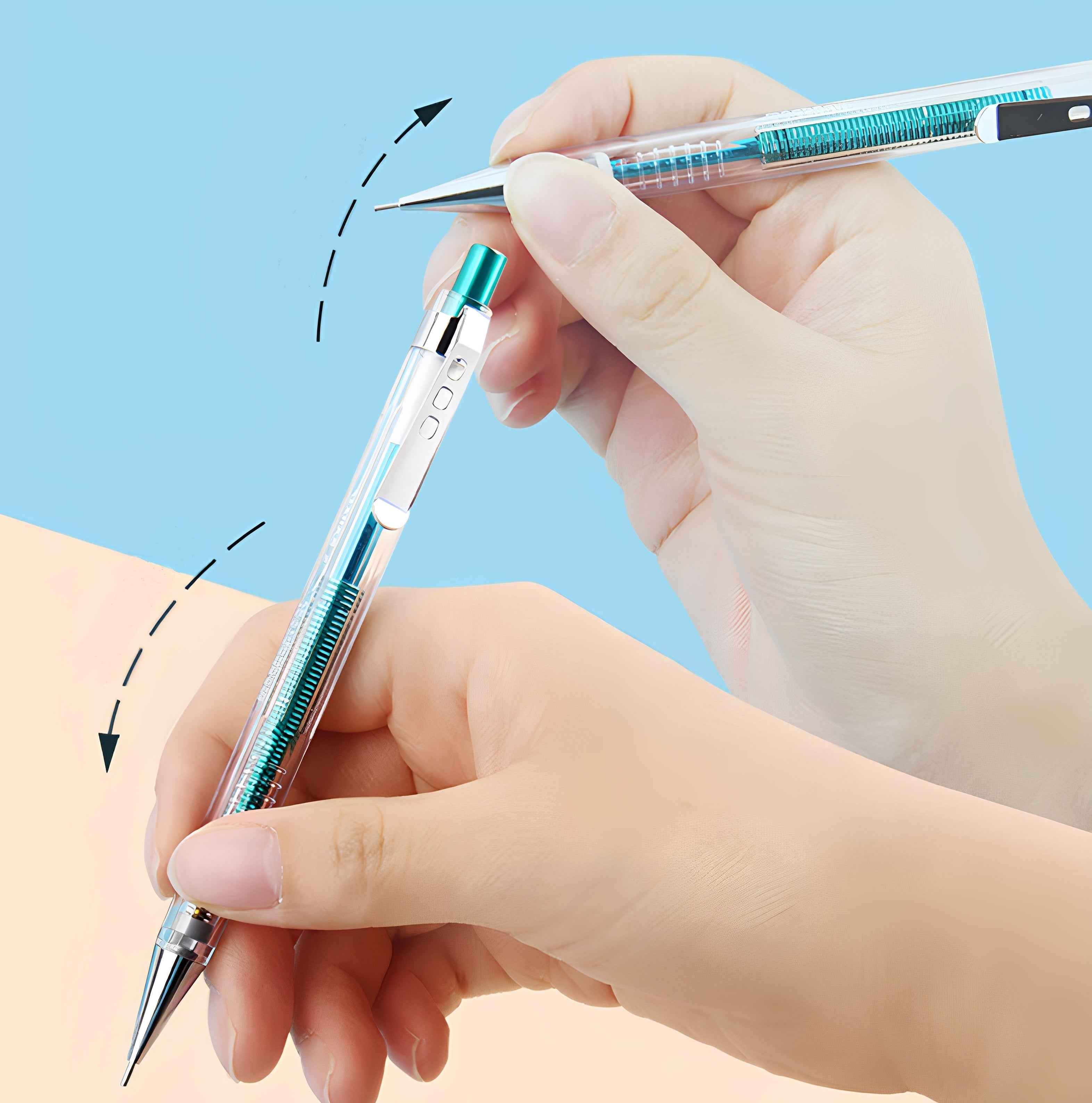 GENVANA 0.5mm Shake Pencil – 6-Pack Mechanical Pencils for Students