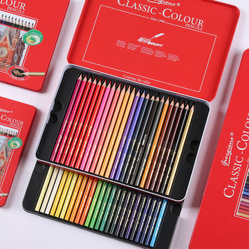 Giorgione Triangular Oil Colored Pencils Tin Set 12/24/36/48/72/120 Colors