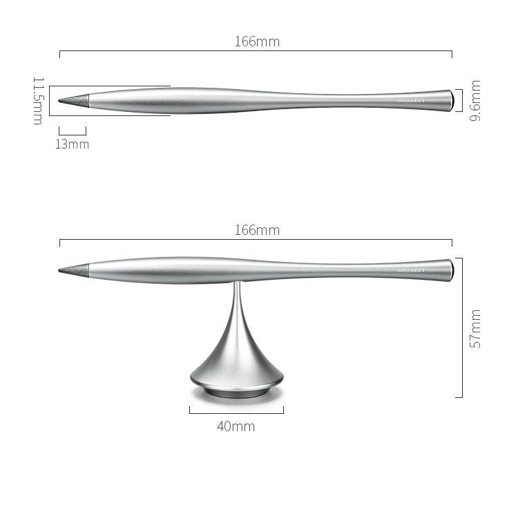 Gnaseet Inkless Pen Alloy Tip with Metal Pen Stand