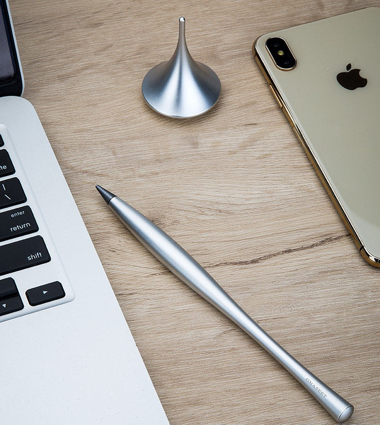 Gnaseet Inkless Pen Alloy Tip with Metal Pen Stand