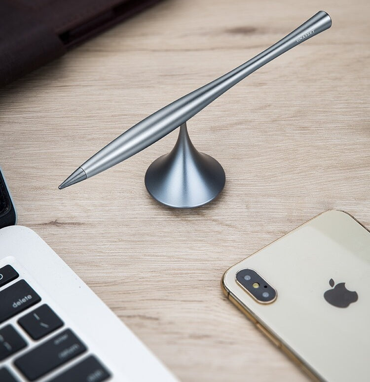 Gnaseet Inkless Pen Alloy Tip with Metal Pen Stand