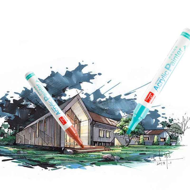 Guangna Pastel Paint Acrylic Marker Pens,3mm Medium Tip,48 Colors - TTpen