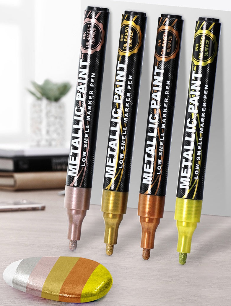 Guangna 169 Metallic Paint Markers 12-Pack