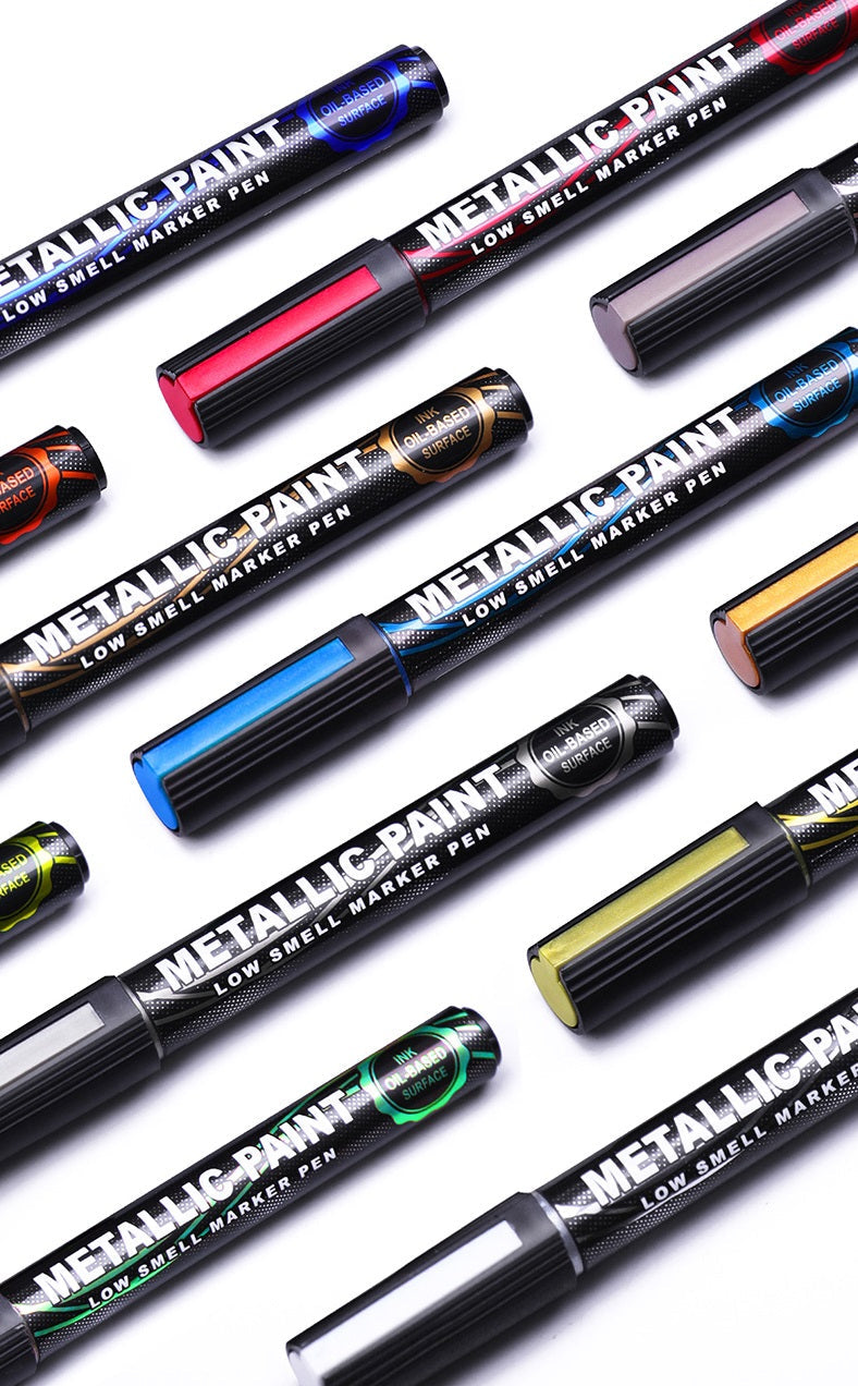 Guangna 169 Metallic Paint Markers 12-Pack