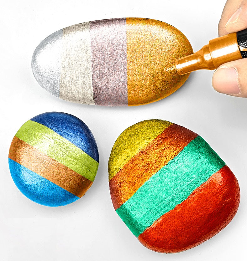 Guangna 169 Metallic Paint Markers 12-Pack