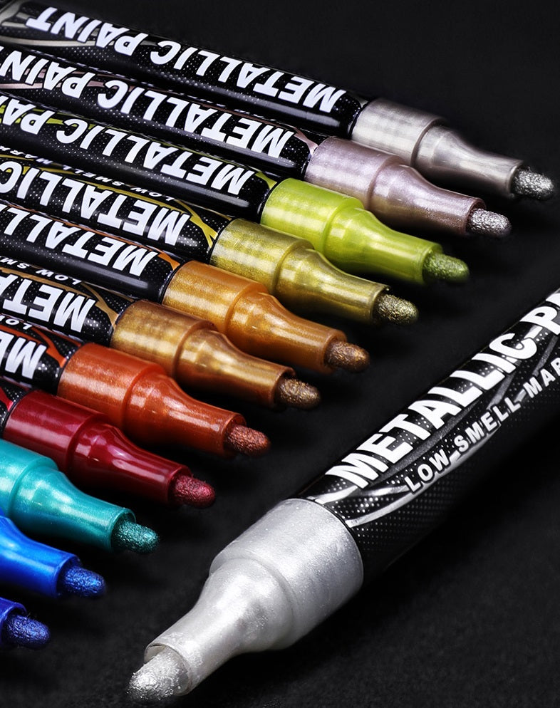 Guangna 169 Metallic Paint Markers 12-Pack
