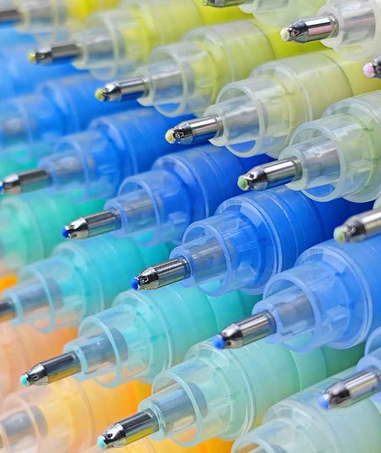 Guangna Liquid Acrylic Marker Set – 1.0mm Metal Tip - 72 Colors