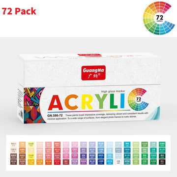 Guangna 586 Acrylic Markers 72-Color Set