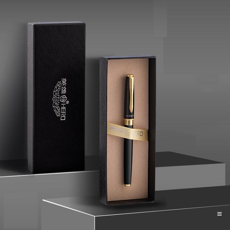 HERO 1511A Fountain Pen Set - Iridium Nib Rotary Ink Converter - TTpen