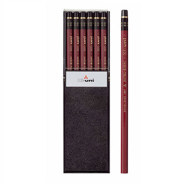 Uni Mitsubishi Hi-Uni 9B Pencil – Box of 12 | Softest Graphite for Bold Expressive Drawing & Maximum Dark Tones