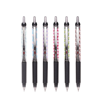AIKA-A Lumina Limited Gel Pen | Dual AS Tip 0.5mm Retractable | Set of 6 Classic Patterns