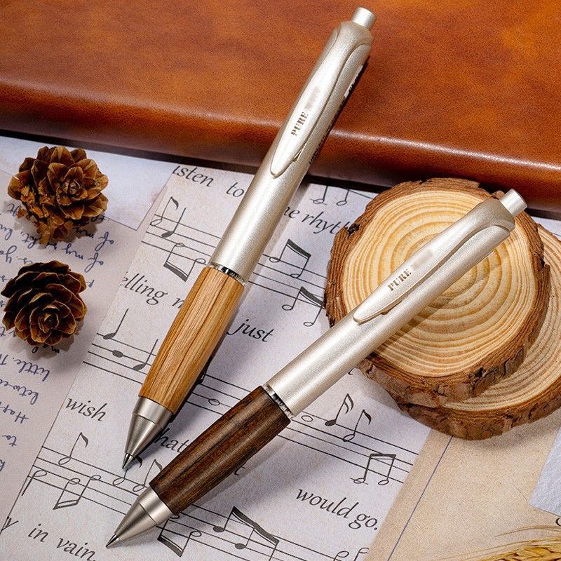 Uni UMN-515 Retractable Gel Pen Wood Grip