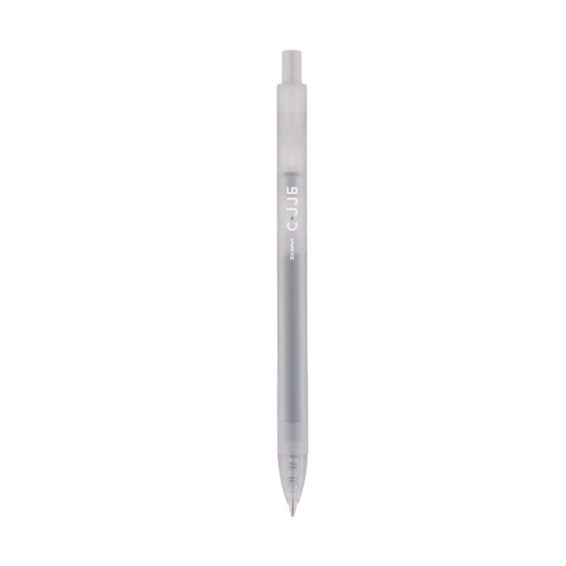 Zebra JJ6 Limited Edition Frosted Mist Gel Pen – Semi-Transparent Matte Barrel