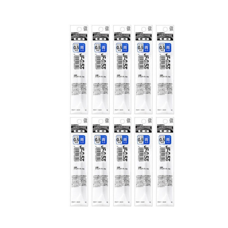 Zebra JF-0.5 Gel Pen Refills 10-Pack