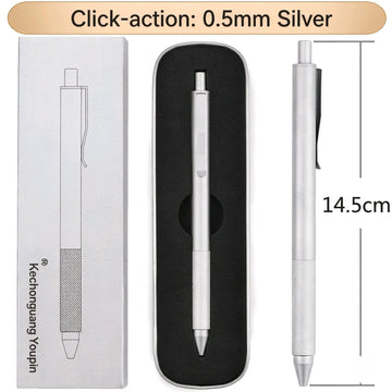 M&G Metal Gel Pen 0.5mm Silver