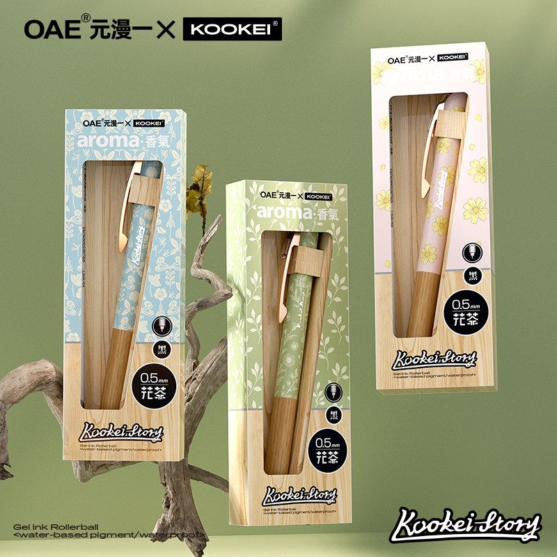 Kookei x OAE Floral Aroma Gel Pen Set