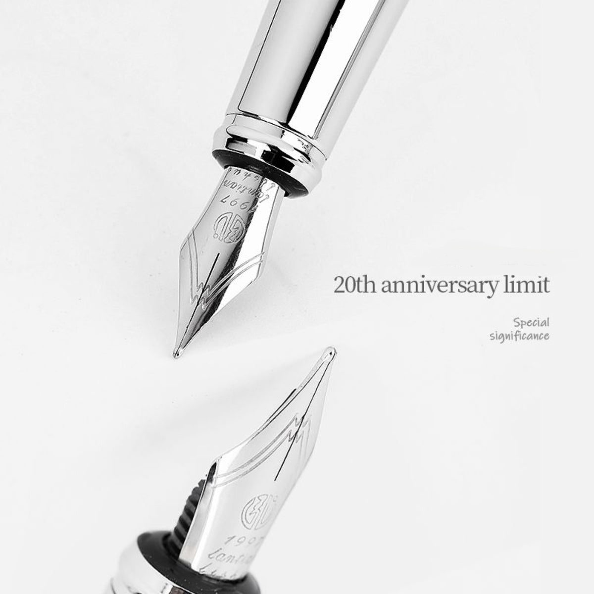 Hongdian Vintage Calligraphy Fountain Pen Uncapped with Ink Bottle