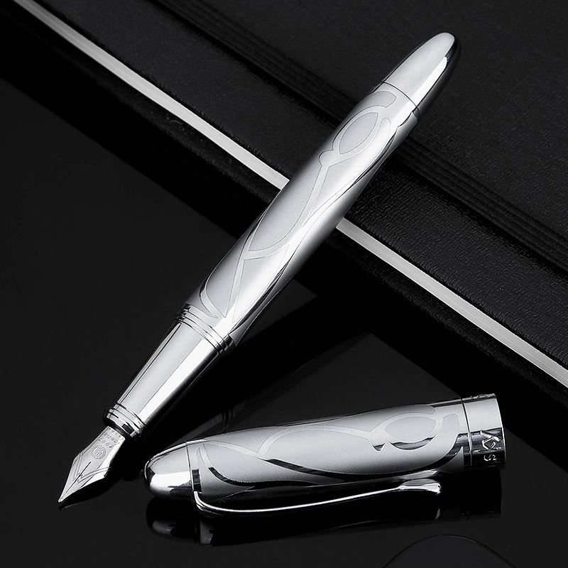 Hongdian Vintage Calligraphy Fountain Pen Body and Cap Details