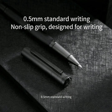 Hongdian Black Forest black rollerball pen in a silver presentation case