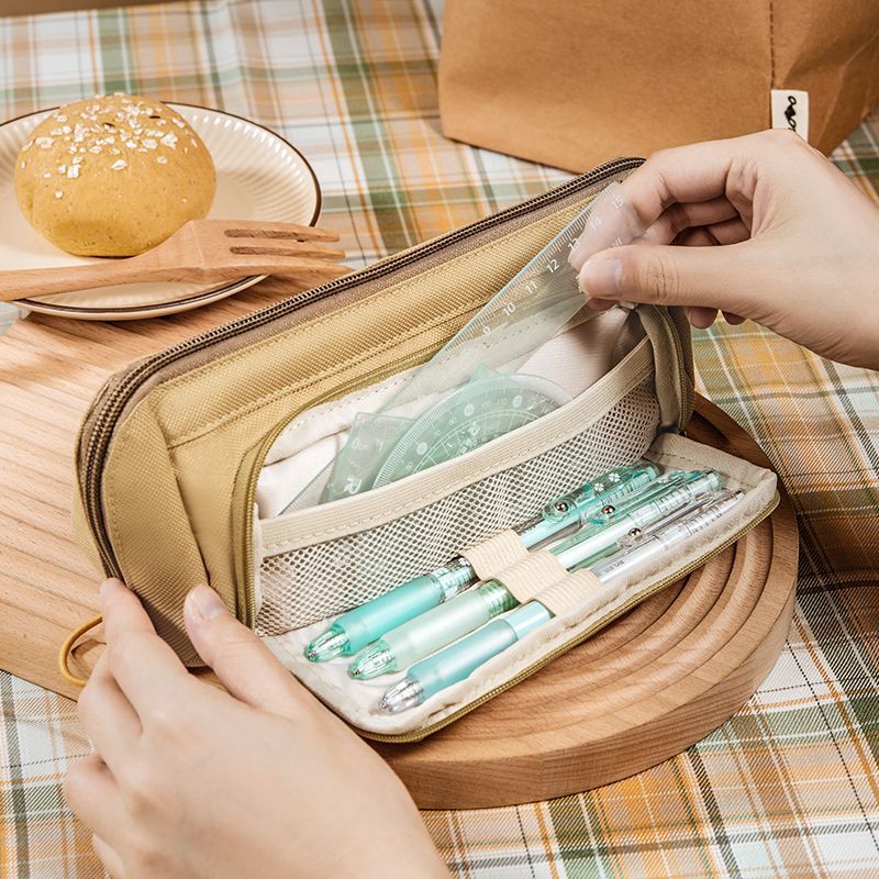 Hongdian transparent mint Biscuit Color pencil case