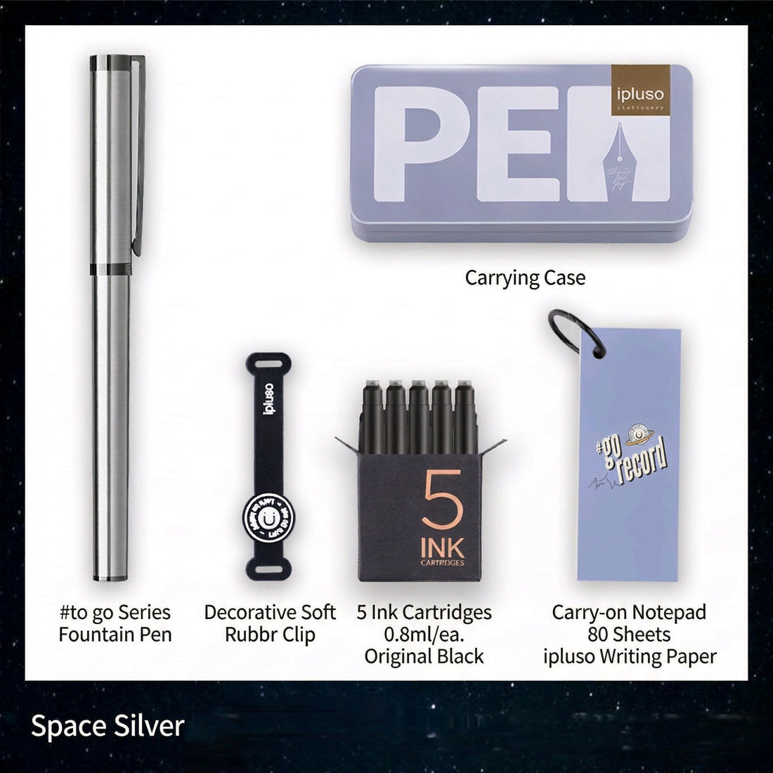 ipluso To Go Fountain Pen Set