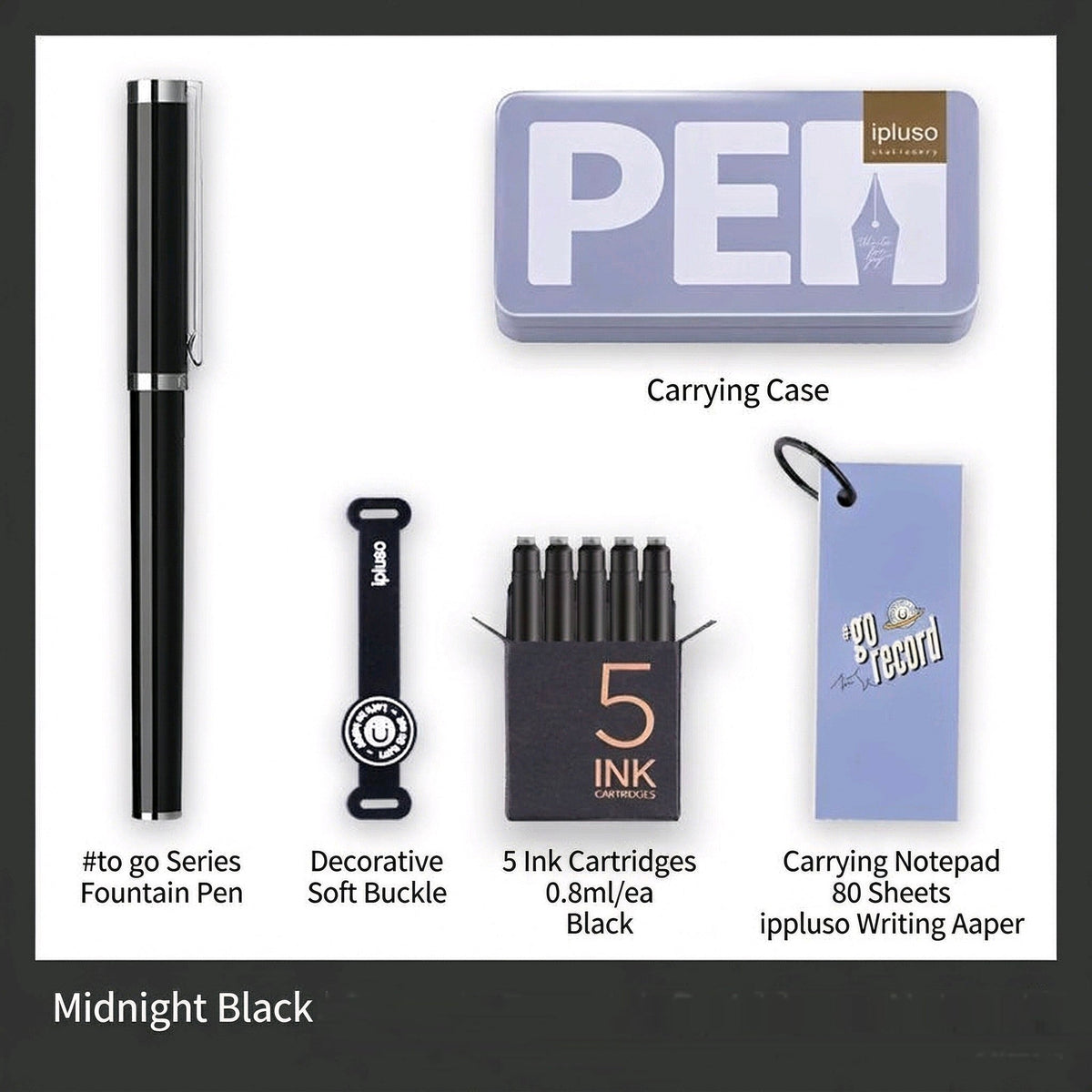 ipluso To Go Fountain Pen Set