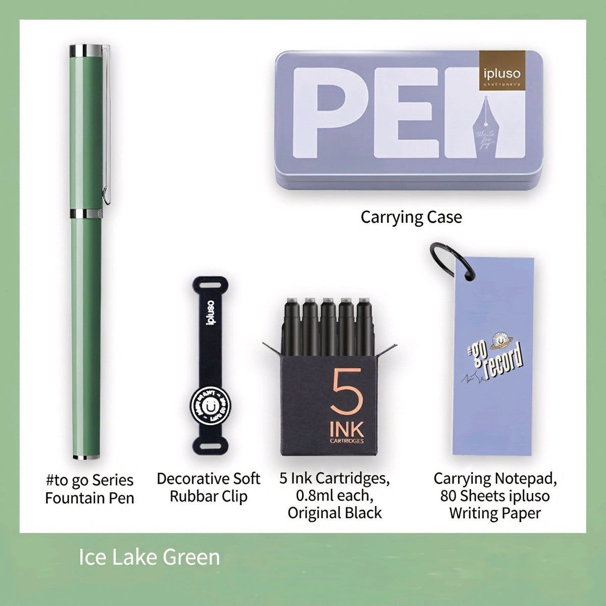 ipluso To Go Fountain Pen Set