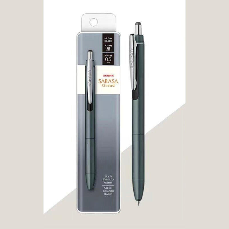 Zebra Sarasa Grand 0.5mm gel pen charcoal gray in package