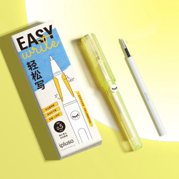 ipluso Easy Write gel pen in lime translucent finish