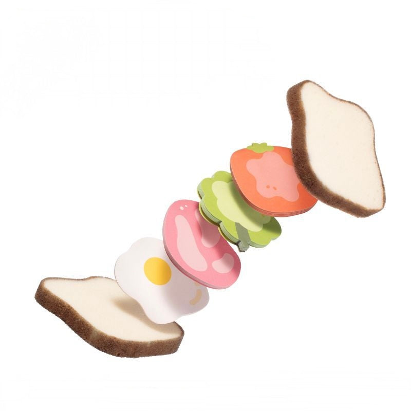 Kasimir sticky note sheets shaped like sandwich fillings