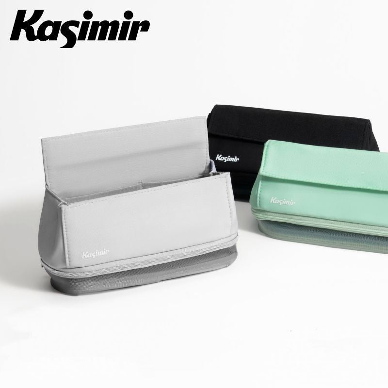 Kasimir magnetic pencil cases in gray, black and mint green