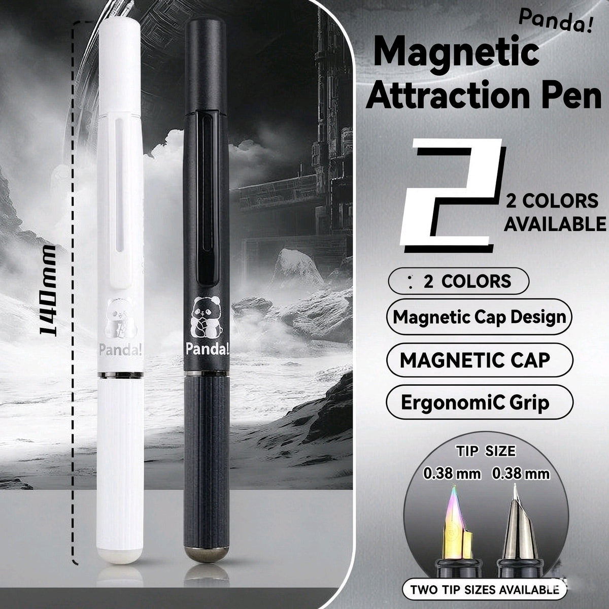 Luoshi Magnetic Panda Fountain Pen Set