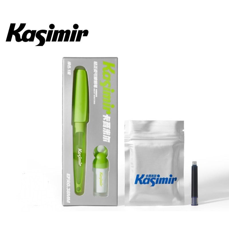 Kasimir Ergonomic Erasable Fountain Pen Green Set