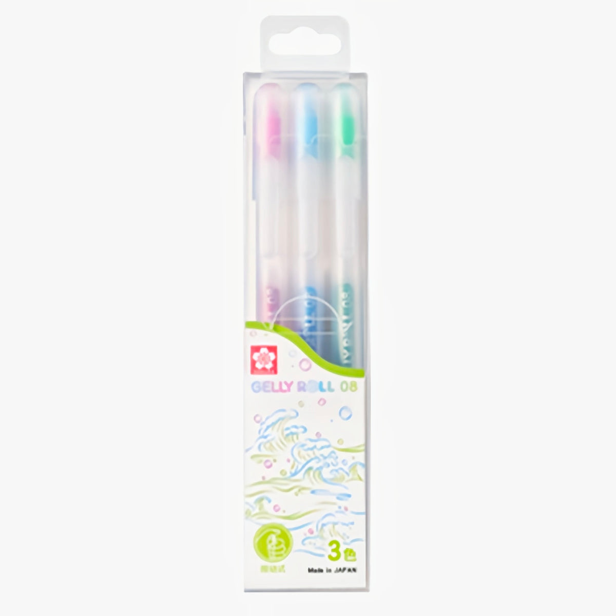Sakura Gelly Roll Retractable Gel Pens 3-Pack Wave Series Packaging
